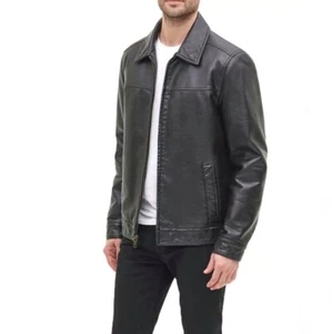 Sale! $195 TOMMY HILFIGER MEN'S PREMIUM FINISH JACKET DARK BROWN COLOR SIZE S - Picture 1 of 7