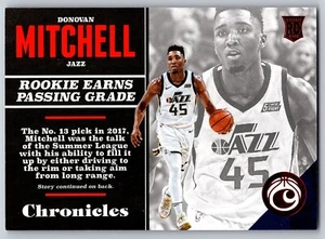 Donovan Mitchell 2017-18 Panini Chronicles Red #123 Rookie RC /299 - Picture 1 of 2