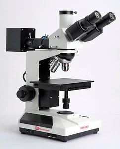 GX Microscopes Binocular 400x Magnification Reflected Light Microscope - Picture 1 of 4