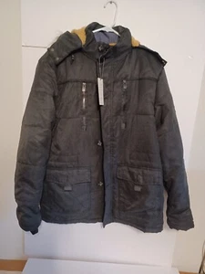 PRIJOUHE Men's Winter Coat/Jacket Outerwear Long Cotton Coat Men Thick Warm - Picture 1 of 13