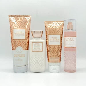 Paquete de 4 piezas de lavado corporal, loción, crema y niebla Bath & Body Works Pure Wonder - Imagen 1 de 3