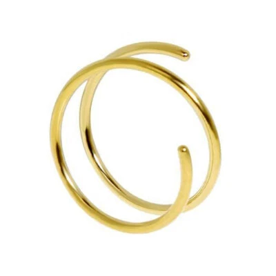 Anillo nariz espiral relleno de oro 14K varios medidores y tamaños Foto 1 de 4