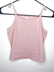 Carters Pointelle Cropped Tank Top Girls Size 12 Pink Layering Sleeveless - Picture 1 of 4