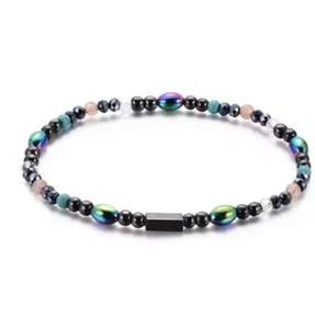 Natural Magnet Stretch Anklets for Women Stone Magnetic Bracelets Anklet Jewelry - Picture 1 of 1