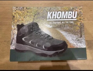 Khombu Tyler Outdoor Hiking Trail Boots 1221787 Black/Grey Men's Size 11  NIB - Picture 1 of 5
