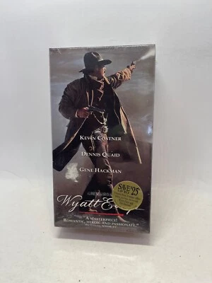 Wyatt Earp (VHS, 1994, 2-Tape Set) BRAND NEW.  SEALED.  Western. Kevin Costner - Image 1 of 4