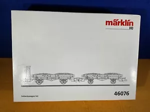 D11-59 TRAIN CAR - 2 CAR SET FOR CINDER TRANSPORT - HO SCALE - MARKLIN #46076 - Picture 1 of 14