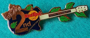 KUALA LUMPUR 2nd ANNIVERSARY MOTORCYCLE BIKE BLACK GUITAR Hard Rock Cafe PIN - Picture 1 of 1