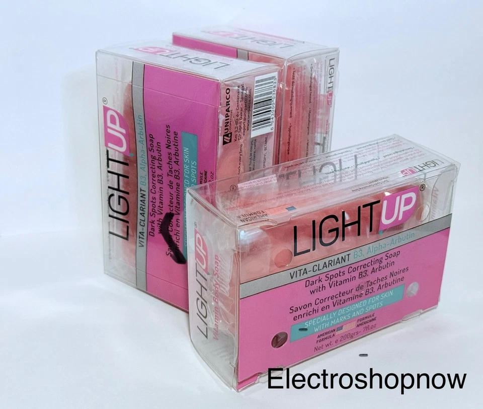 3pcs LIGHT UP DARK SPOT CORRECTING WHITENING SOAP 100% Original FREE SHIPPING - Image 1 of 1
