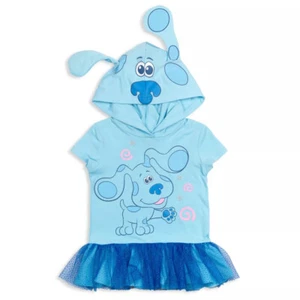 New Blue's Clues & You Sherpa Cosplay Dress Hoodie! (Size 7/8) - Picture 1 of 3