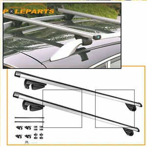 Top Roof Rack Cross Bar Adj For car w/Side Rails Max 48 inch Width Universal - Picture 1 of 9