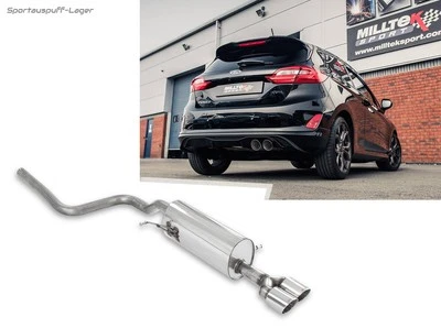 Milltek Komplettanlage ab OPF Ford Fiesta Mk8 1.0l Ecoboost ST-Heck 2x90mm - Bild 1 von 3