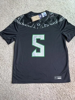 Brand New NWT 2025 Nike Oregon Ducks Dante Moore #5 Jersey Black Large - Image 1 of 4