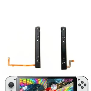 Juego de soportes de riel deslizante izquierdo derecho de repuesto para consola de juegos Switch OLED - Imagen 1 de 10
