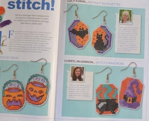 Nur Kreuzstichkarte - Designers Challenge Halloween Ohrringe - Bild 1 von 1