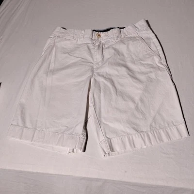 Tommy Hilfiger Shorts Mens Classic Fit White Sz 33 (33" x 10" Actual) - Issues - Image 1 of 4