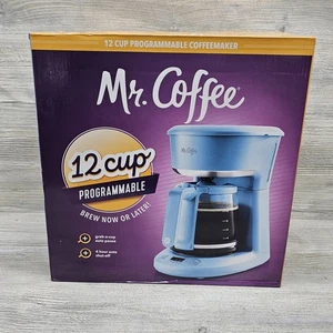 Mr. Coffee Sky Blue Caffettiera 12 Tazze Programmabile BVMC-PC12AB2 Nuova - Foto 1 di 10