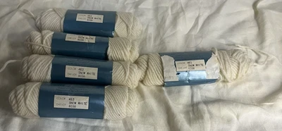 Lote de 5 hilados Columbia Minerva LADY HANDICRAFT punta de aguja #463 Blancanieves Foto 1 de 2