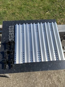 Solar Panel Roof Mounting Kit Aluminium Roof Rail Brackets for Metal Roof 38cm - Picture 1 of 12