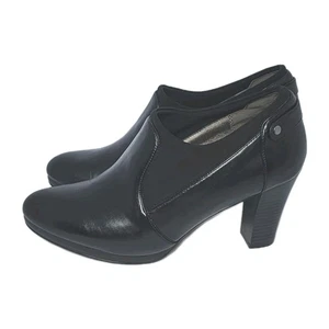 Cloudwalkers by Avenue Kaye Black Heel Booties Women’s 11W Wide Comfort Ankle - Picture 1 of 10