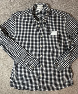 H&M Label of Graded Goods LOGG Blue Plaid 100% Cotton Long Sleeve Men's XL - Image 1 of 4