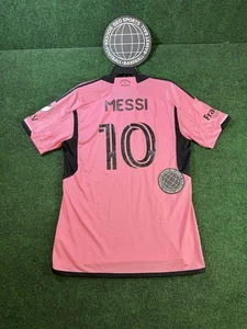 Camiseta deportiva local auténtica Messi #10 Inter Miami 24/25 para hombre talla L JE9742 NUEVA SIN ETIQUETAS DEFCT - Imagen 1 de 13