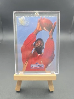 1991 Jerry Rice Pro Line Portraits Autograph Auto 49'ers Football Card  - Image 1 of 2
