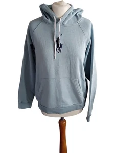Polo Ralph Lauren Size L Blue Hoodie Cotton Blend - #16 - Picture 1 of 6