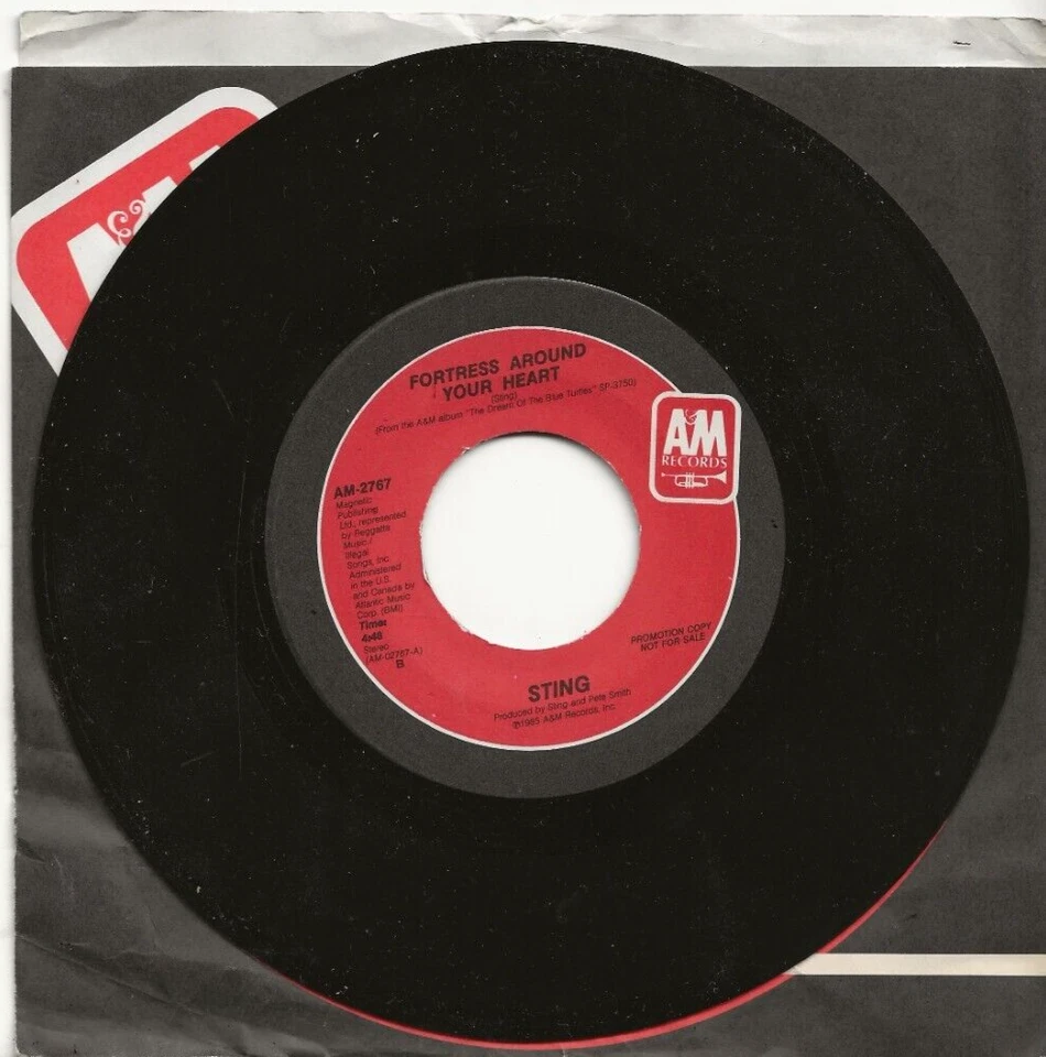 STING POLICE FORTRESS AROUND YOUR HEART RARE USA PROMO SINGLE, MINT - Image 1 of 1