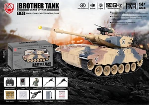 I Brother 2.4G 1/18 Israel Merkava Main Battle RC Radio Control BB Tank + Water - Picture 1 of 2