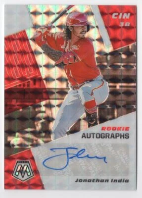 2021 Panini Mosaic Rookie Autographs Choice Fusion Jonathan India Rookie Auto - Image 1 of 2