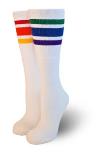 Pride Socks Unisex Baby and Toddler Rainbow Striped 10 inch Tube Socks Courage - Picture 1 of 5