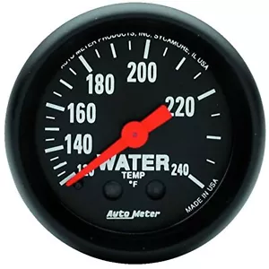 AUTO METER 2607 Z-Series Mechanical Water Temp Gauge 120-240 Deg 2 1/16 52mm - Picture 1 of 1