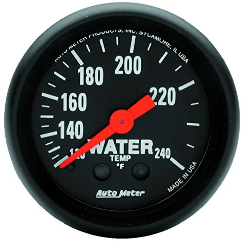 AUTO METER 2607 Z-Series Mechanical Water Temp Gauge 120-240 Deg 2 1/16 52mm - Image 1 of 1