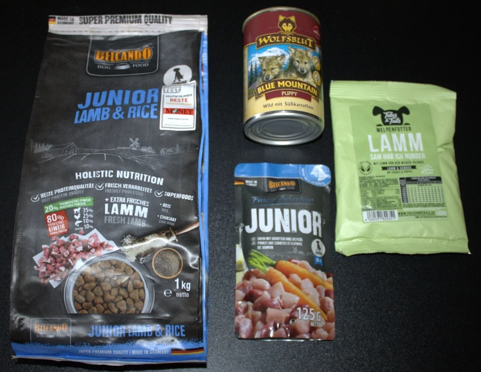 4-teiliges Hundefutter Set Welpe/Junior - Bild 1 von 1