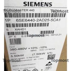 New Siemens 6SE6 440-2AD25-5CA1 6SE6440-2AD25-5CA1 MICROMASTER440 without filter - Bild 1 von 1