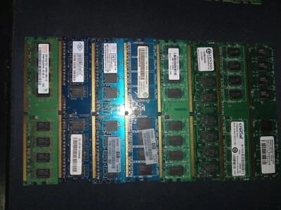 Laptop DDR2 Random RAM sticks Qty 8  - Image 1 of 2