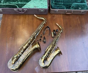 2 X Vintage Julius Keilwerth Saxophones - New King Model - Made In Germany. - Picture 1 of 24