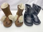 Wee Squeak Toddler Not Squeaky Boots Size 5 Cat And Jack Boots Lot Blk Brn