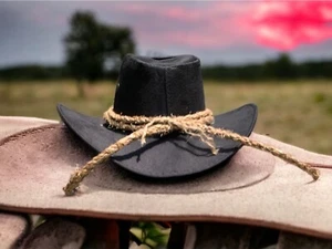 Réplica de Sombrero Arthur Morgan Cosplay, RDR Regalo de Navidad para él, regalo rojo muerto - Imagen 1 de 8