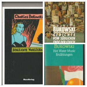 HOT WATER MUSIC-ERZäHLUNGEN Charles Bukowski German PBs Lot Schlechte Verlierer