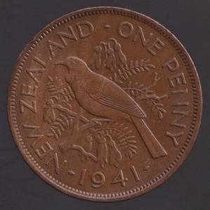New Zealand 1941 One Penny George VI - Extra Fine - Picture 1 of 3
