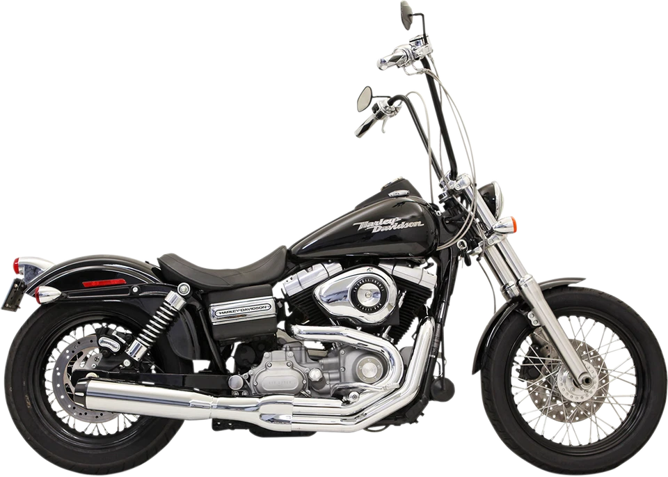 Bassani B1 2:1 Exhaust - Chrome Harley-Davidson Dyna FXD 1991-2017 - 1D18R - Image 1 of 1
