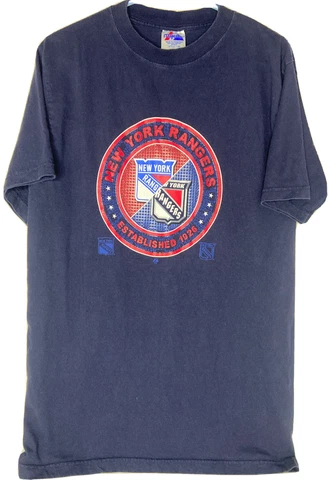 Vintage Majestic New York R angers NHL Hockey T-shirt Cover