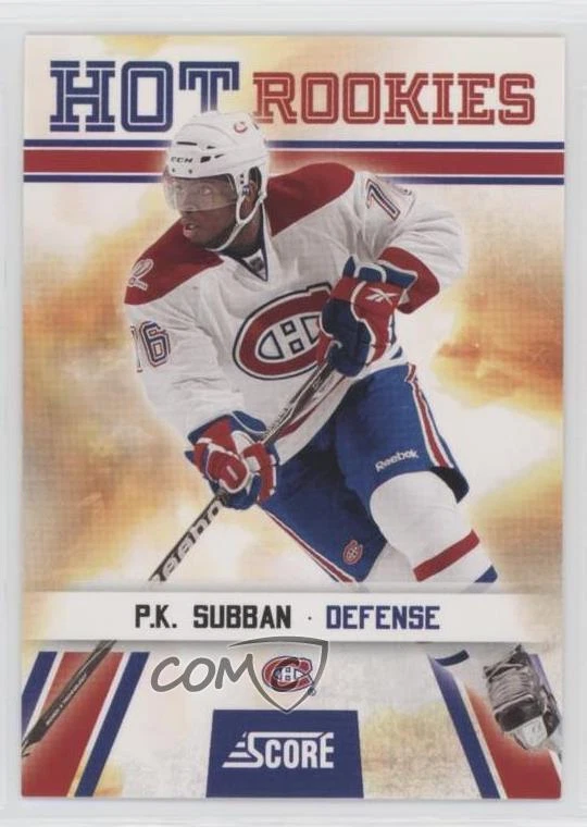 2010-11 Score Hot Rookies PK Subban #519 Rookie RC