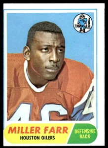 1968 Topps #172 Miller Farr Houston Oilers - Imagen 1 de 2