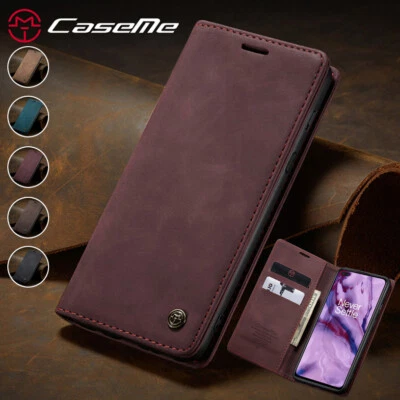 Magnetic Wallet Case Leather Flip Cover for OnePlus 13/12/11/Nord/8T/8/7 Pro - Image 1 of 4