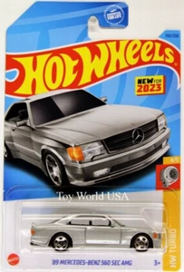 2023 Hot Wheels #150 HW Turbo '89 Mercedes-Benz 560 SEC AMG Silver - Picture 1 of 1