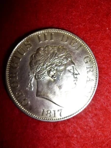 George III Half Crown Coin 1817 - UK / GB, Good Extremely Fine Condition GB Coin - Picture 1 of 7