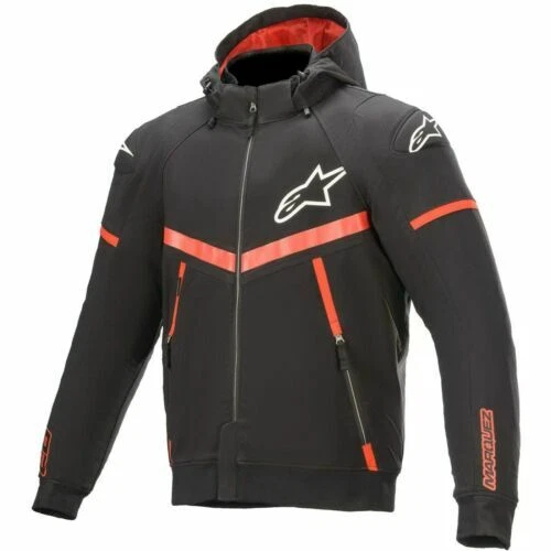 Sudadera con capucha para motocicleta Alpinestars MM93 Rio Hondo EVO Tech negra/roja Márquez